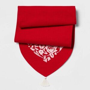 72 X 14 Cotton Floral Heart Kitchen Table Runner - Threshold